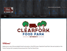 Tablet Screenshot of clearforkfoodpark.com